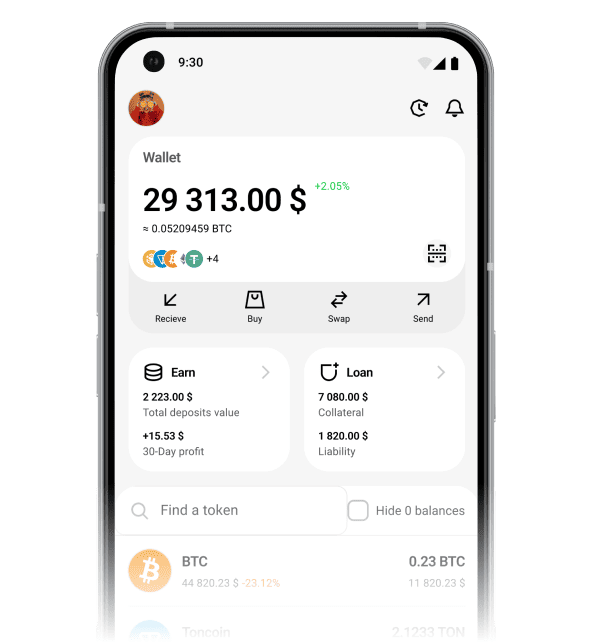 Cropty Wallet on Android
